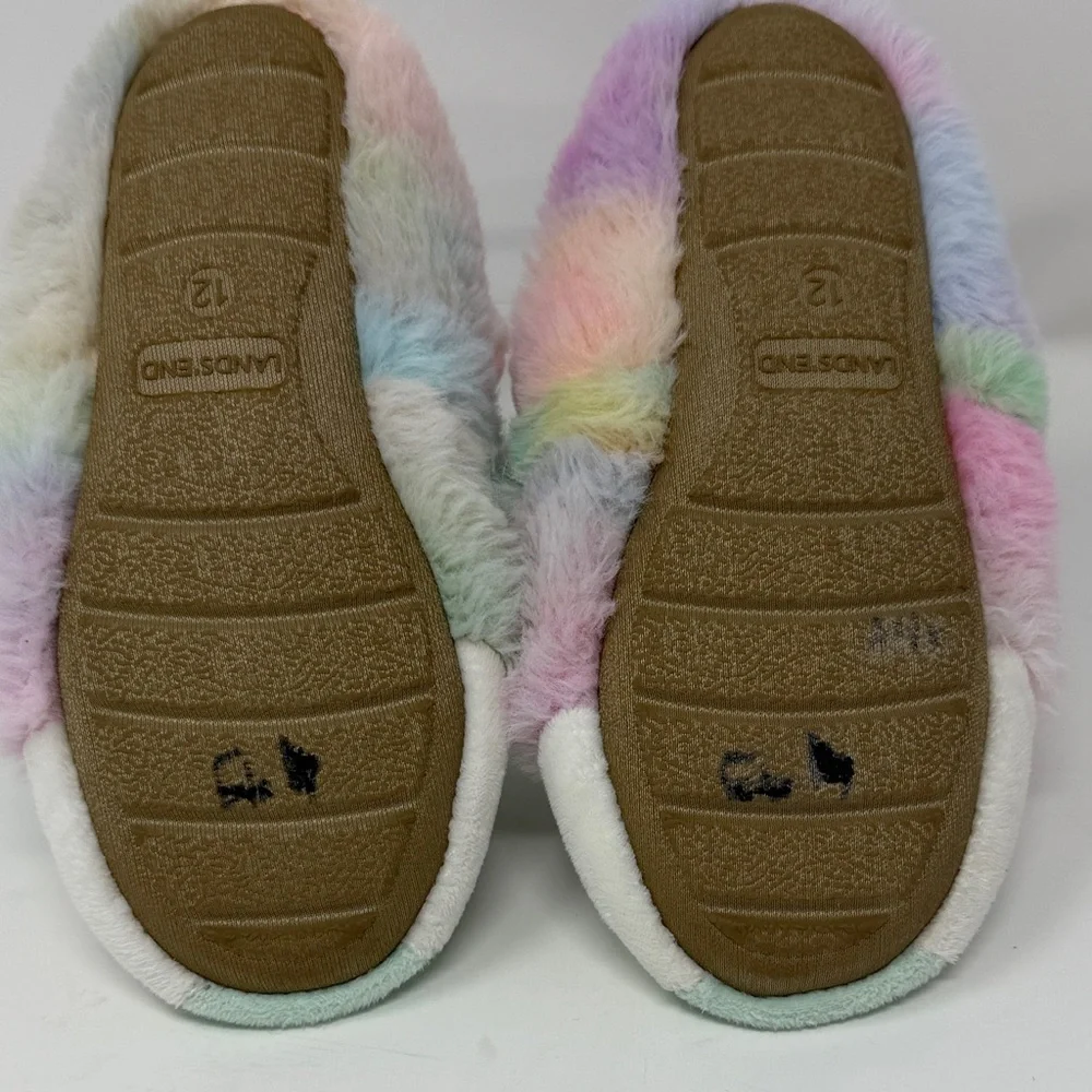 Lands' End Pastel Unicorn Slippers